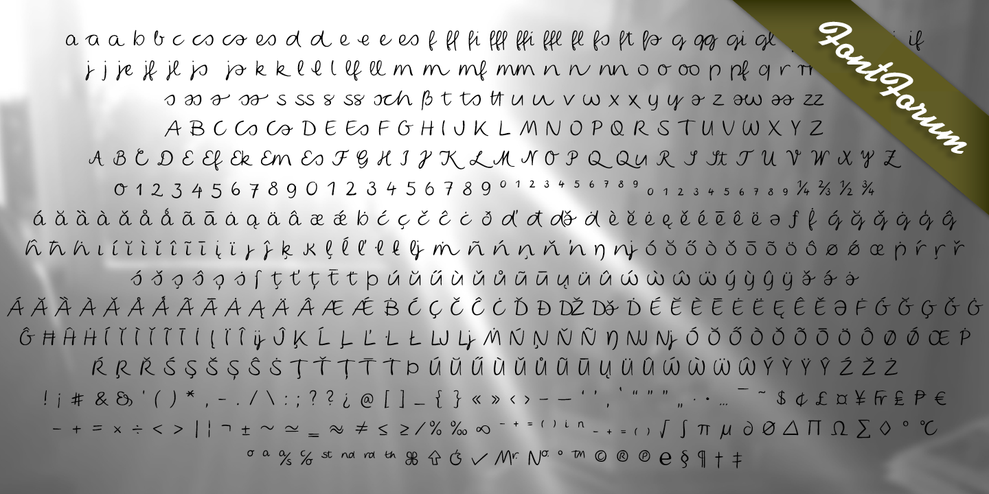 Edda Script Regular Font preview
